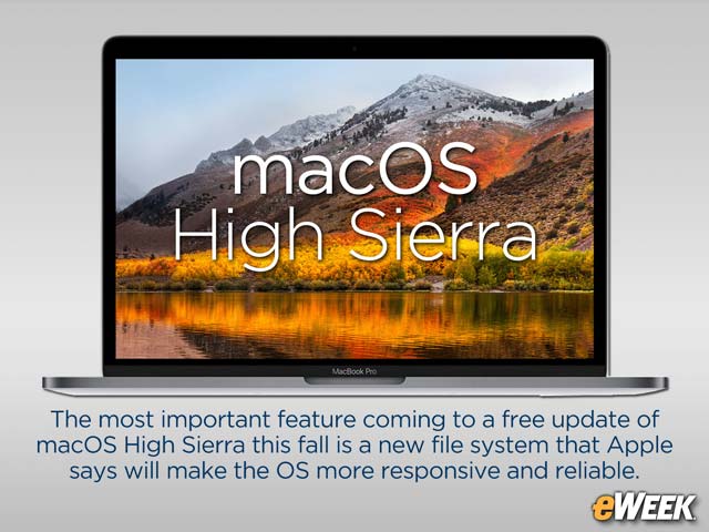 New File System Biggest Improvement to Apple's macOS High Sierra